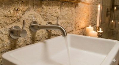 נתינת תבלין במצה, ולישה במים מהברזים (בלע"ז סינק)