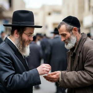 אמונה וביטחון לא בזמן נתינת צדקה וחסד