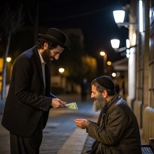 נתינת צדקה בלילה