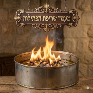 דיני ומנהגי - שיירי הפתילות והשמן ושריפתם (א')