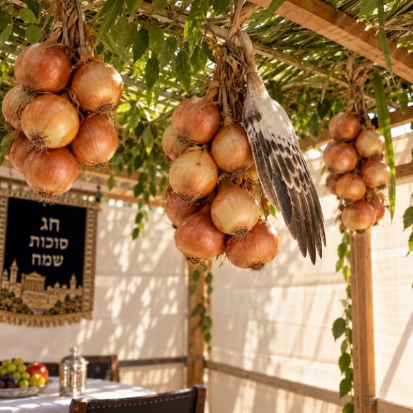  היהודי שתלה בצלים בסוכתו