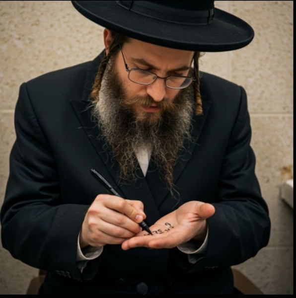 כתיבה בעט על גבי העור