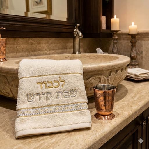  ניגוב הידיים במגבת בשבת