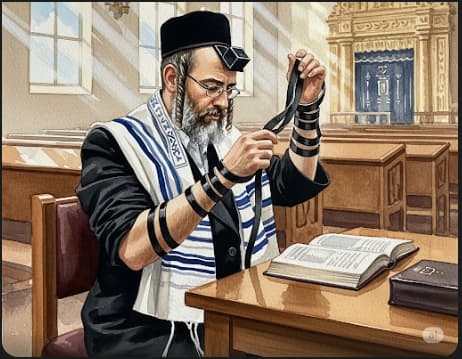  ניגוב מקום הנחת תפילין ממים