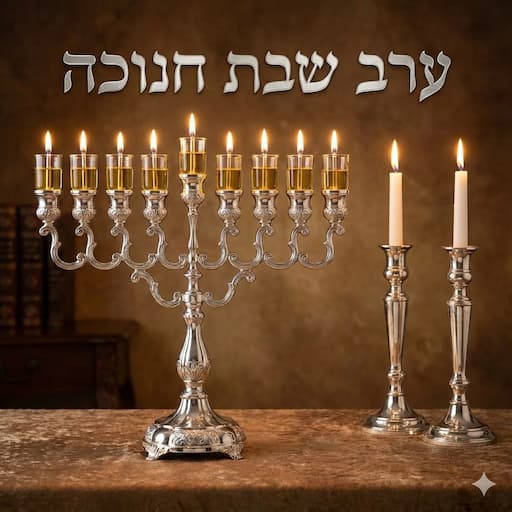  דיני ומנהגי חנוכה - הדלקת נר חנוכה בערב שבת