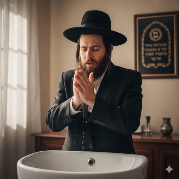  קיצור שלחן ערוך הלכות נטילת ידים לסעודה (סי' מ' ה)